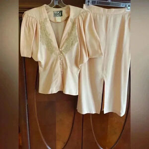 Vintage two - piece skirt set